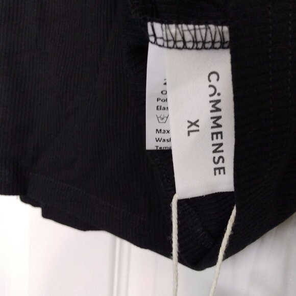 Commense Women's Black Sleeveless Turtle Neck Top Size XL - Picture 2 of 2